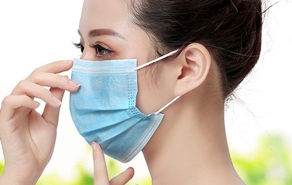 

one off the shelf respirator dust-proof and breathable black men's and women's three-layer package postmark protective equipment i