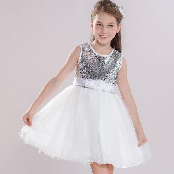 

spring-summer new childrens clothing dress children dress skirt european and american-style sequined princess dress girls tutu, Red;yellow