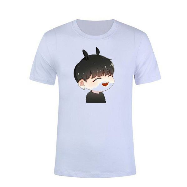 

лето мультфильм печатных женщин футболка модельер с круглым вырезом женские топы свободного покроя свободные панели с коротким рукавом женск, White