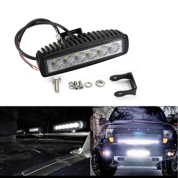 

led work light 7 inch 18w lamp truck offroad vehicle rooflight 6000k 9-32v on and off road work lamps