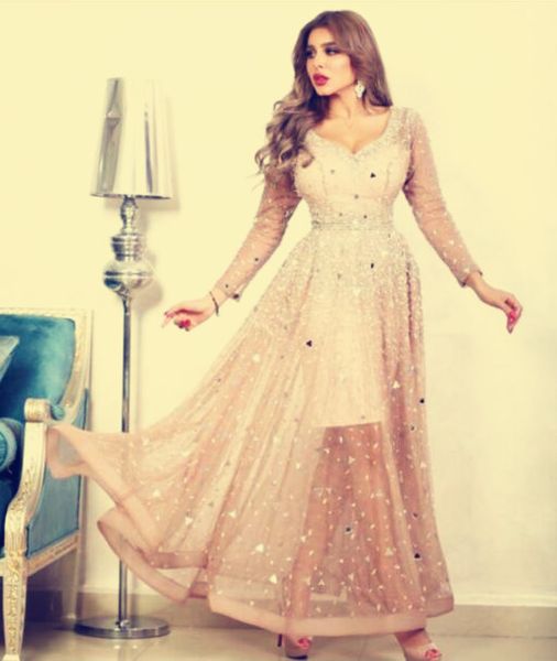

evening dress youself aljasmi larourjoisie pleated dresses scoop neck a line mid calf long sleeve sheet rhinestone, Black;pink