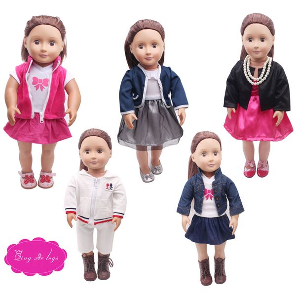 

amazon's popular casual sports suit is exquisitely tailored to an 18-inch american doll suit