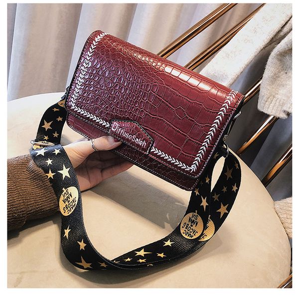 

ribbons bags purse for ladies shoulder bags women purse for women fashion shoulder cross body purse wide strap bags jinshi /12