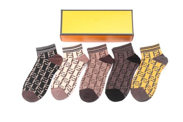 

men's pure cotton absorb sweat socks comfortable soft men luxury designer brand 1f fen socks f1 embroidery, Black