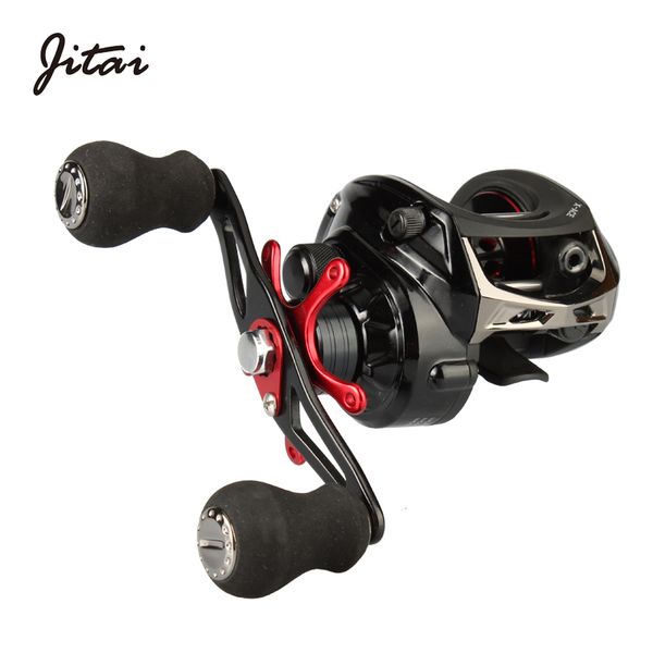 

jitai 14+1bb baitcasting fishing reel 6.4:1 gear ratio 8kg braking power ultra light china fishing reels wheels