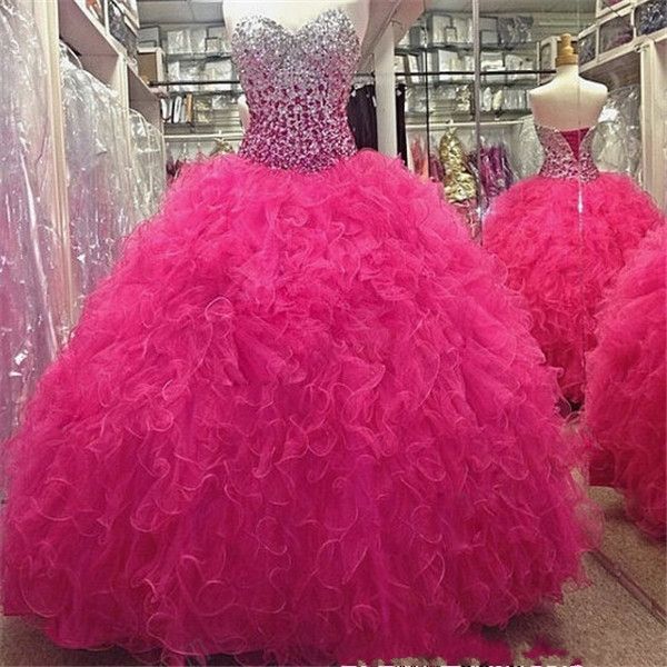 

Red Quinceanera Dresses Beaded Evening Gowns Ball Gown Evening Gowns sweet 16 Dress vestidos de quinceañera
