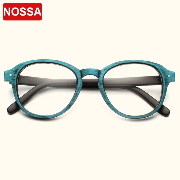 

nossa round vintage designer glasses frames men women casual eyewear frame personality retro eyeglasses myopia optical frames, Black
