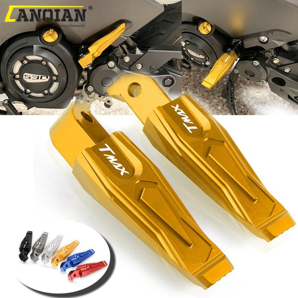 

motorcycle rear foot pegs rests passenger footrests for yamaha tmax 530 t-max dx sx 2012-2019 2017 2018 tmax 500 xp500 2011 2010