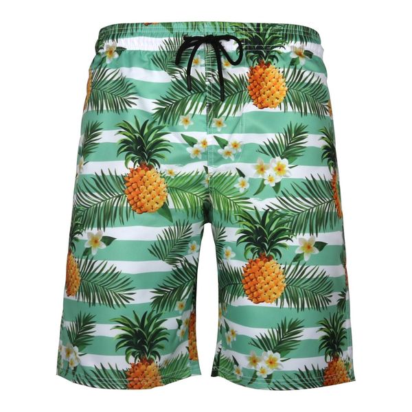 

ostrich hawaii breathable travel simple shorts men's shorts summer 3d tropical plant pattern casual sports beach, White;black