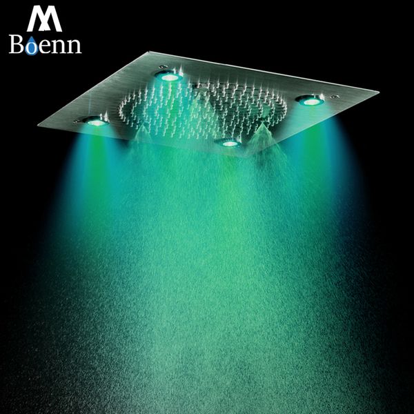 

ceiling shower heads rainfall led showerhead spa massage head 304 stainless steel 32cm black shower panel brushed