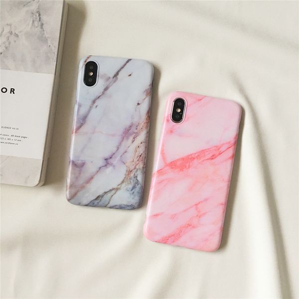 

для iphone x случаев простого мрамора pattern матового тпу soft shell все включено против падения и анти-столкновение задней крышки случая т