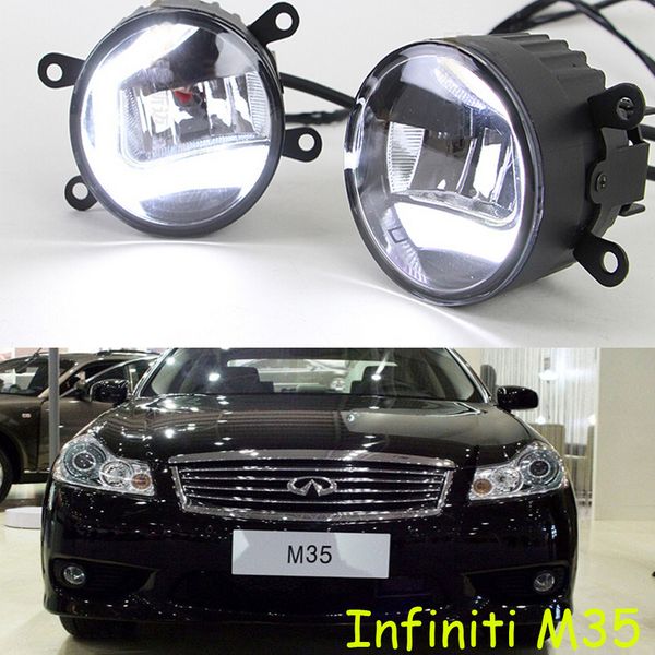 

car bumper lamp for headlight infiniti m25 m35 m37 daytime light led car accessories daylamp for infiniti qx50 qx70 fog lamp