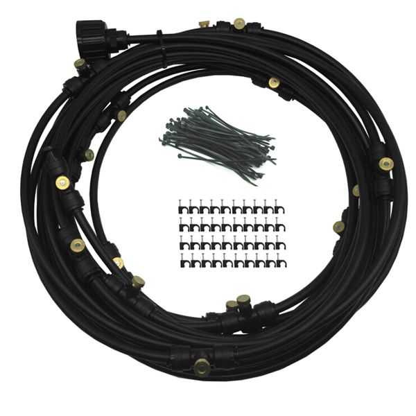 

6m outdoor garden misting system fan cooler water cooling patio mist spray irrigation system watering kit mayitr