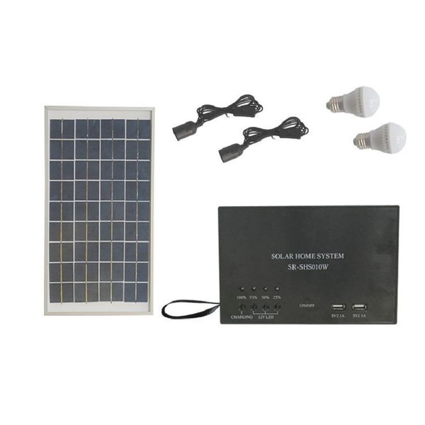 2019 10w 5ah Portable Dc Solar Lighting System 10w Solar Panel 5ah Lithium Battery Solar System Home Kit With 2 Bulbs From Chrissy9421 6608