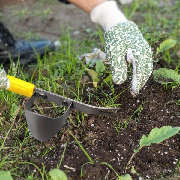 

plastic handle stainless steel garden weeder hand weeding removal cutter dandelion puller tools multifunction weeder #35