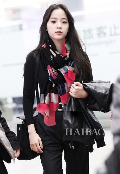 

33213spring, summer, autumn and winter women's cashmere scarf luxury women's long scarf high-end custom fashion printing style can, Blue;gray