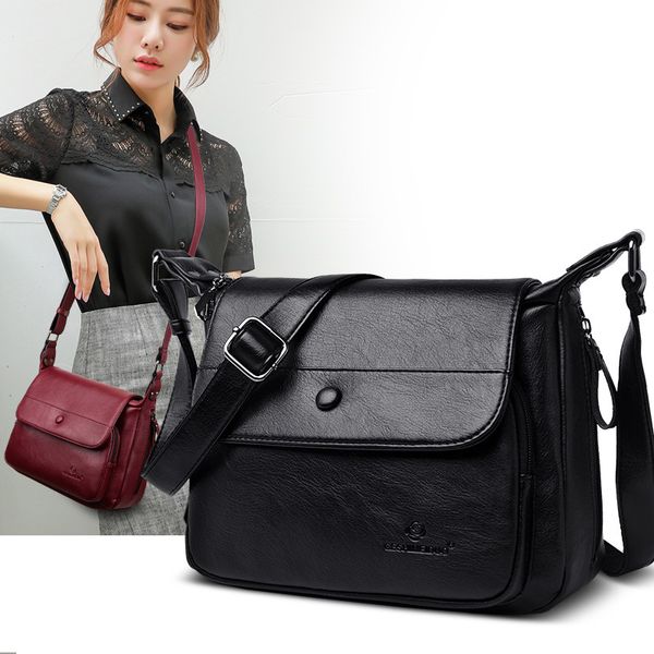 

женский 2019 новый стиль простой женщины одно плечо сумка косой ранец