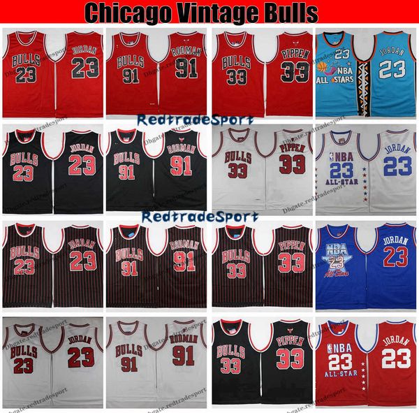 

Men cottie pippen 23 michael jodan 91 the worm denni rodman vintage chicagobull 33 pippen ba ketball jer ey red black hirt, Black;red