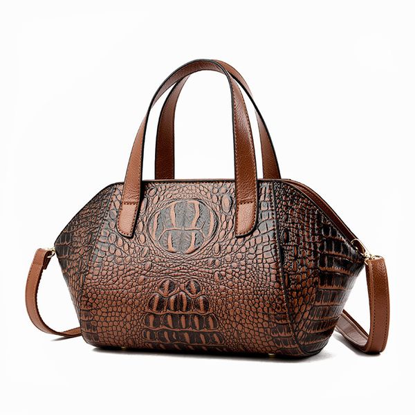 

крокодил шаблон мода сумка 2020 лето новых сумок сумки г-ж посланник простой сплошного цвета простого пакет сумка