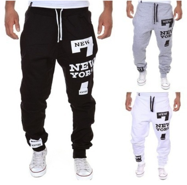

men's pant jogger dance sportwear baggy casual pants trousers sweatpants dulcet cool, Black