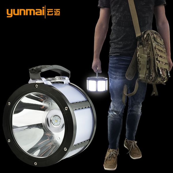 

cross border for l2 more function hand lantern usb charge emergency search lamp high-power led searchlight