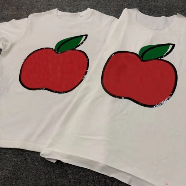 

tee shirt for women designer casual 2020 summer short sleeve fruit print t-shirt fashion womens t shirt sl20011701 /2, White