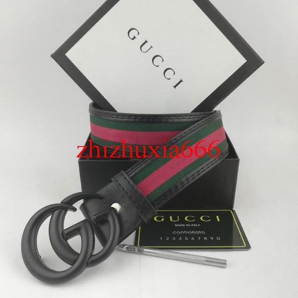 

2019 new fashion women's design belt luxury letter gold buckle ladies 7.0 waistband fashion belt box wholesale ing, Black;brown