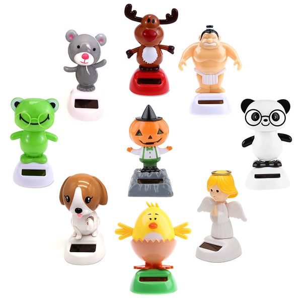 

car dashboard toys solar creative powered dancing animal swinging animated bobble dancer car interior decor ornaments
