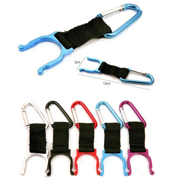 Wasserflasche Karabiner Clip Flaschenhalter Schnalle Trinkgeschirr Griff Camping Karabinerhaken Clip-on für Outdoor-Sport Karabiner Clip Flaschenhalter