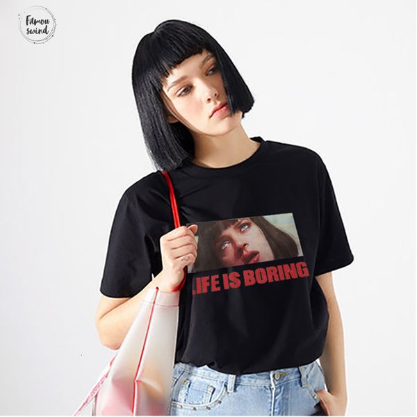 

harajuku белой женщина тенниска 2019 новизна тройник рубашка femme life тенниска расточные писем печать женщин плюс размер, White