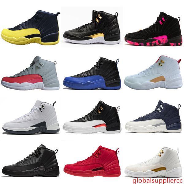 

2019 new fiba 12 12s men basketball shoes doernbecher game royal reverse taxi the master unc french blue mens trainer sports shoes