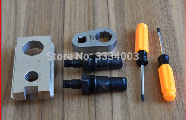 

common rail injector disassemble dismounting tool for cummins eui m11-n14, common rail injector nozzle adapters for cummins