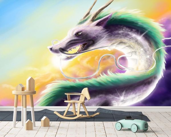 

self-adhesive] 3d spirited away 1731943 japan anime wall paper mural wall print decal murals