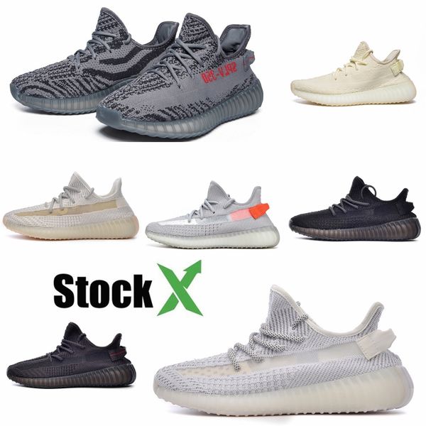 

новое лучшее качество v2 kanye west yecheil yeezreel v2 статическая светоотражающие кроссовки butter белая зебра обуви спорт кроссовки # qa2