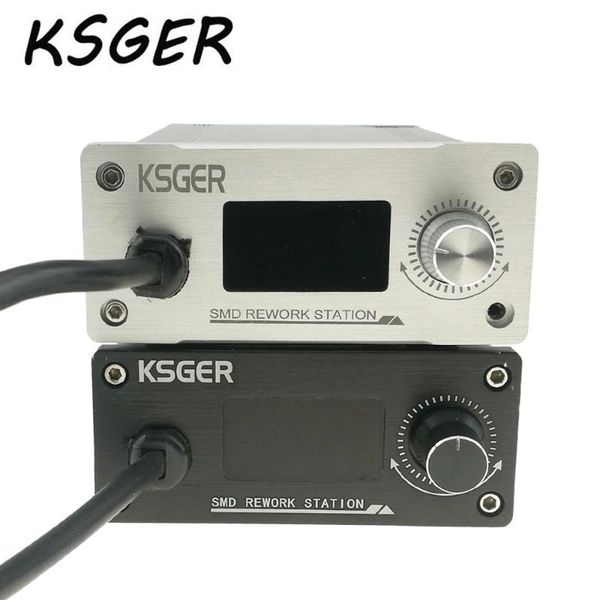 

ksger air gun resolder rework station solder air fun electronic oled 4pcs nozzle stand diy welding tool heating