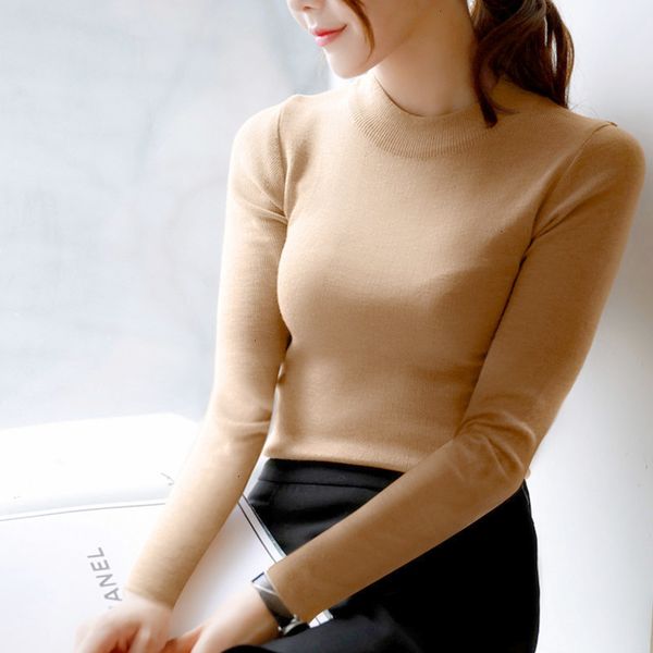 

women designer sweater sweaters woman winter autumn women pullovers sweater knitted elasticity jumper slim half female white sweaters, White;black