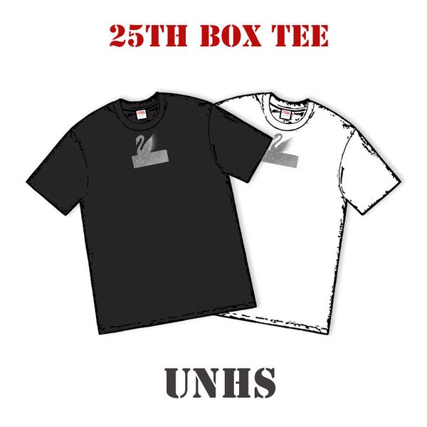 

2019 warov ki box logo tee 25th unh artificial diamond box logo tee limited editi t hirt 3 color tp968