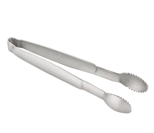

2pcs silver golden color sugar tongs ice cube clip coffee clip salad tea bag clamp stainless steel