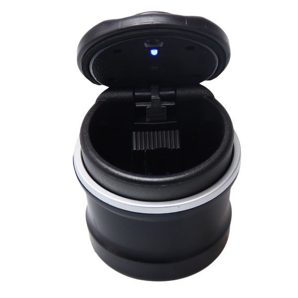 

led portable car ashtray made of high flame retardant pbt material safe and reliable luxury design new