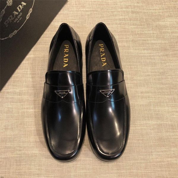 

19fw формальная обувь мужчины классический лифт обувь для мужчин мокасины прическа итальянские роскошные бренды кожаная обувь мужчины элеган, Black