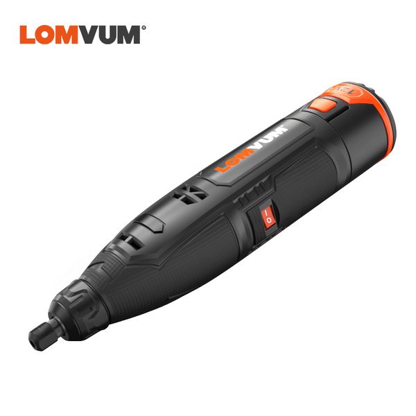 

lomvum 12v mini wireless grinding machine 6 variable speed rotary tools kit drill engraver pen for milling polishing woodworking