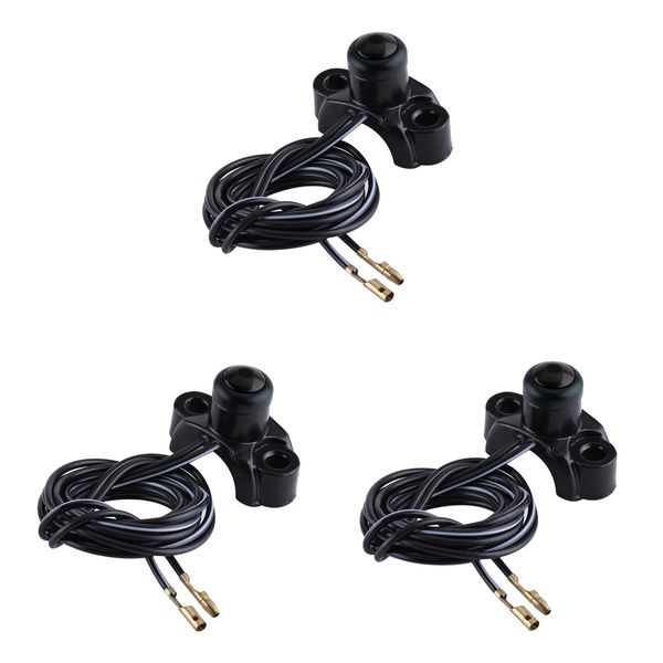 

3x kill sbutton on/off switch for 22mm handlebar motorcycle bike black