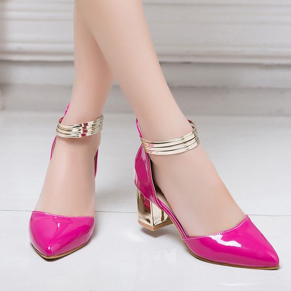 

women pumps high heels ladies shoes elegant pointed toe wedding female shoes 2019 spring fashion size 33-43 blue black