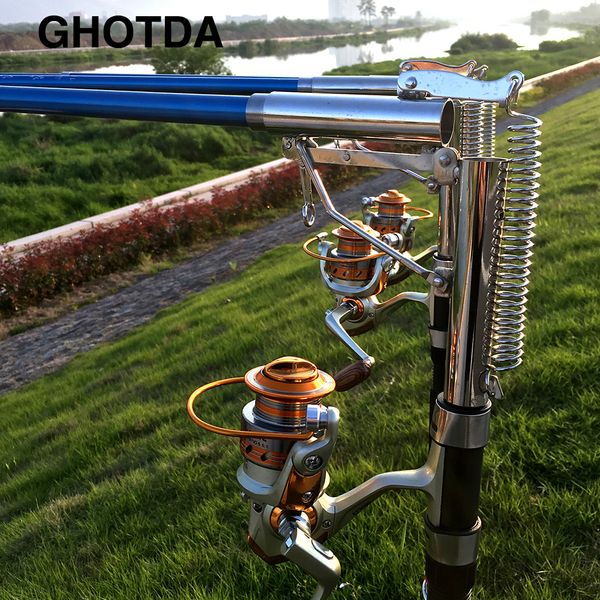 

1.8m 2.1m 2.4m 2.7m sea river lake stainless steel automatic fishing rod without reel