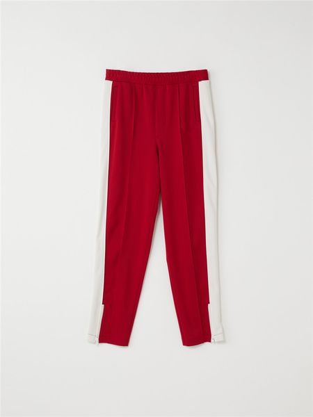 

Mens AWT Panelled Straight Pants Male Spring Autumn Pants with Zipper Fashion Designer Ins Hip Pop Pants