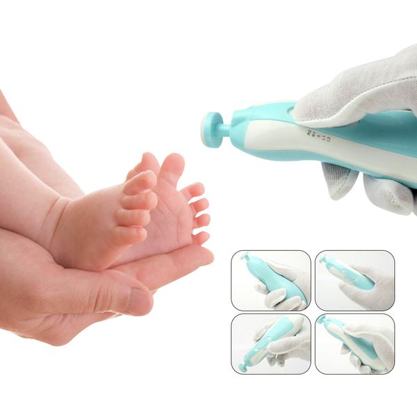 

electric infant nail trimmer newborn security nail clipper cutter baby care set kids trimmer scissors manicure set for adult