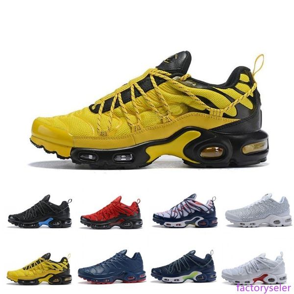 

2020 champagnepapi mercurial plus tn ultra se black white orange running shoes plus tn shoe women mens trainers sports sneakers 36-46