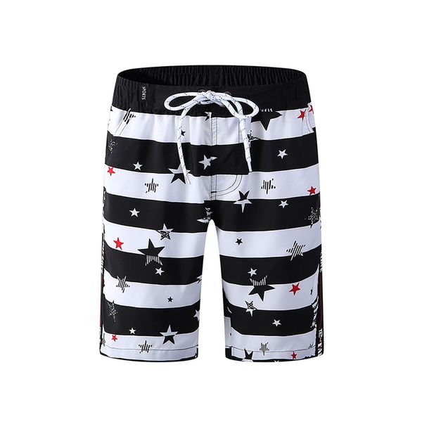 

boy's beach shorts striped flag printed quick dry outdoor water sports surfing board shorts 2019 casual kids