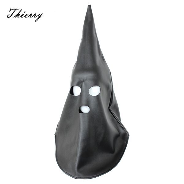 

thierry couples executioner hood cover t200410 , mask game head hood with mouth eye toys for fetish full ghost bondage open iguoa