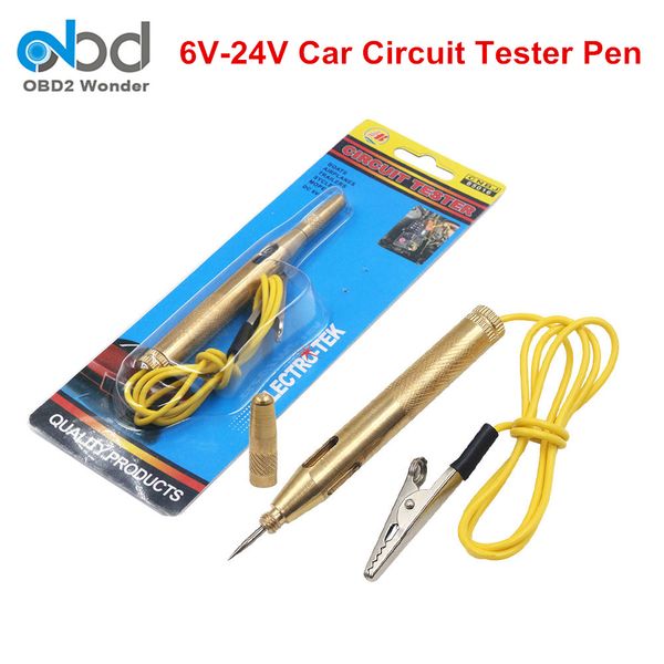 

6v 12v 24v car electrical tester pen auto circuit voltage detector test tool auto electric test probe for automobiles trucks bus